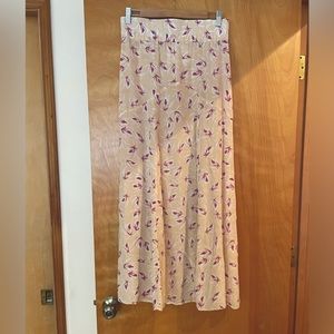 Acacia 100% Silk Maxi Skirt